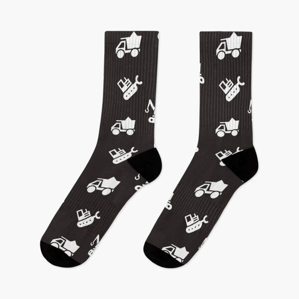 Item preview, Construction Black Socks designed and sold by pm32 ⭐⭐⭐⭐⭐.