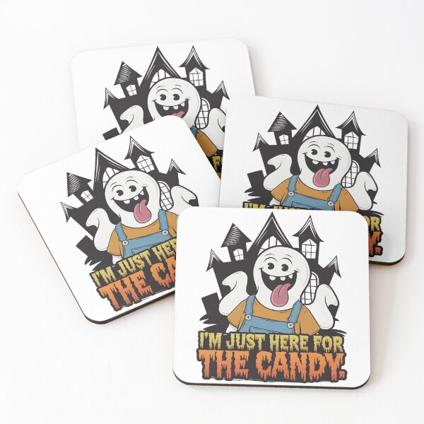 Item preview, Funny Ghost Just Here for the Candy Halloween designed and sold by Quirky Shirts.
