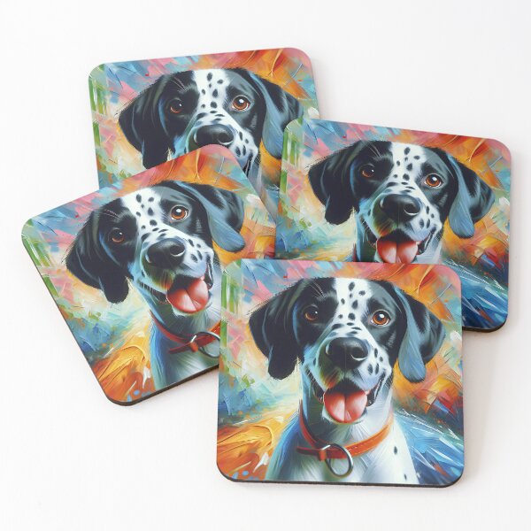 Item preview, Auvergne Pointer Dog Acrylic Art Print Pet Portrait Gifts for Dog Lovers designed and sold by Puppy Puzzles Plus.