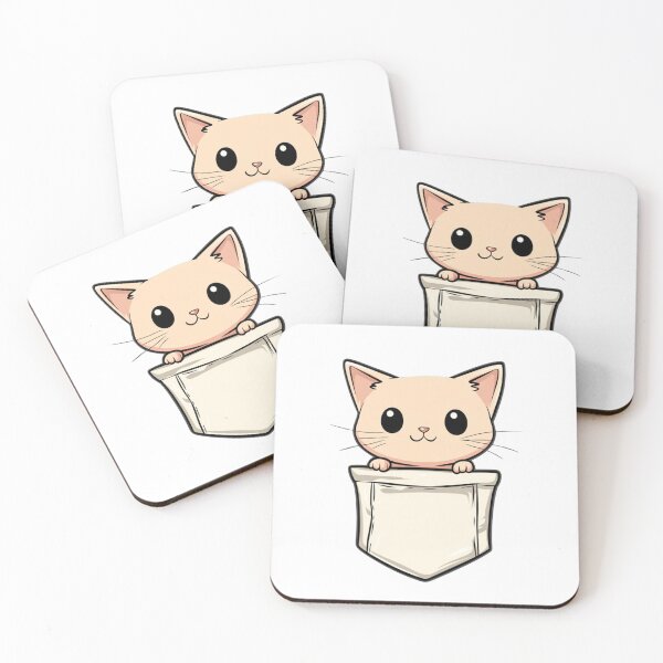 Item preview, Cute Cat In Pocket designed and sold by Proteinmalac.