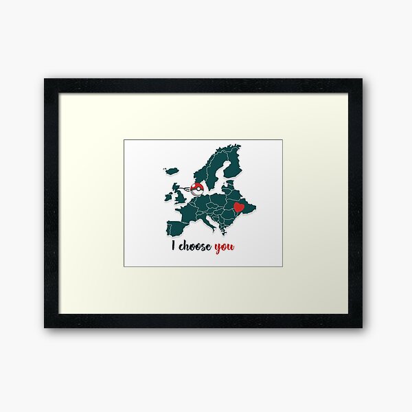I choose you Framed Art Print