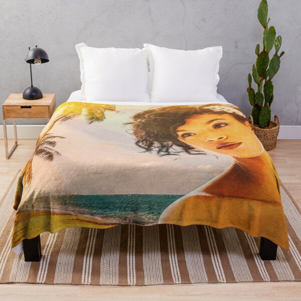 Item preview, A Sunlit Beach Escape | Cuban Girl | Colored Sketch designed and sold by Drawings Project.