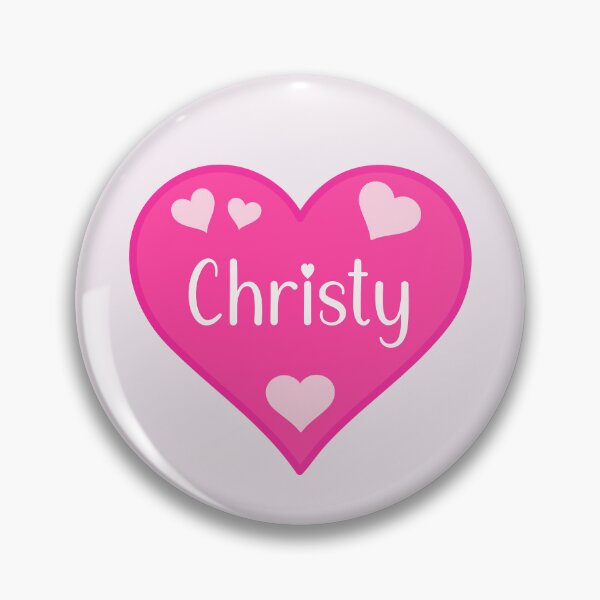 Item preview, Christy Name Pink Heart  designed and sold by Jeallan Designs.