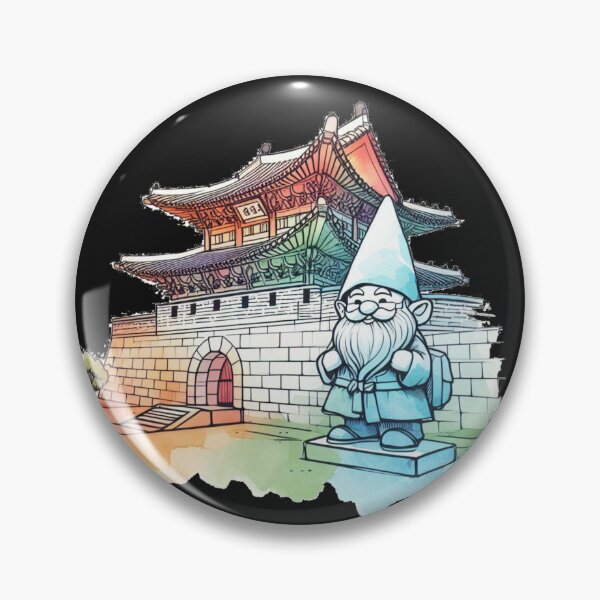 Item preview, Suwon Hwaseong Fortress 3D Sketch - Historic Korean Landmark  designed and sold by PaintMeWorld.