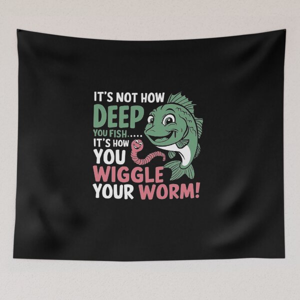 Item preview, Fishing Success: Wiggle Your Worm Right designed and sold by love3617.