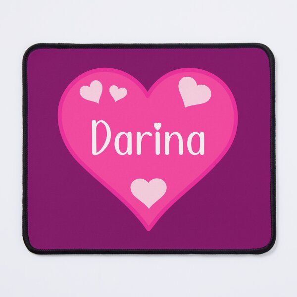 Item preview, Darina Name Pink Heart designed and sold by Jeallan Designs.