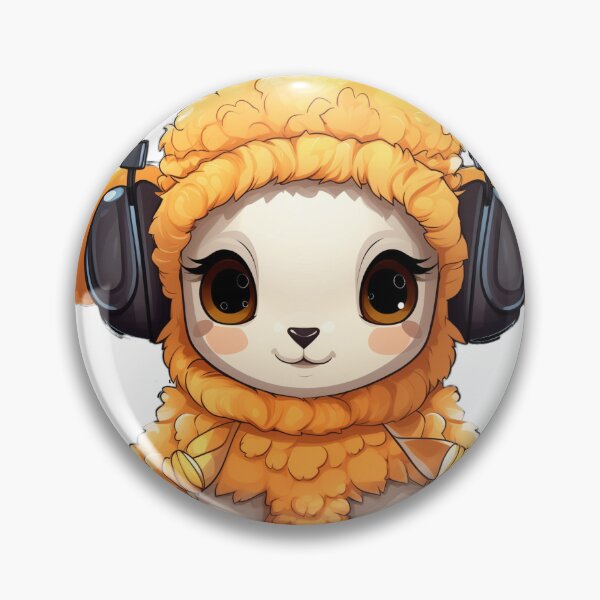Item preview, Cute Kawaii Sheep in Headphones – Musical Cloud designed and sold by DotLineColor.