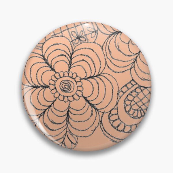 Item preview, Spiral Garden: Abstract Flowers and Delicate Peach Fuzz Patterns designed and sold by SabiCraft.