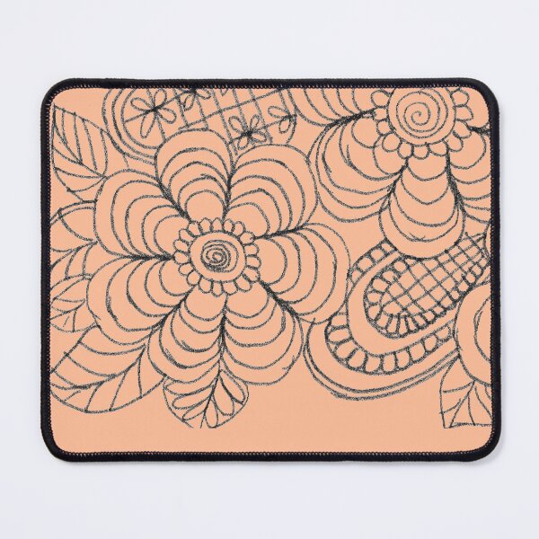 Item preview, Spiral Garden: Abstract Flowers and Delicate Peach Fuzz Patterns designed and sold by SabiCraft.