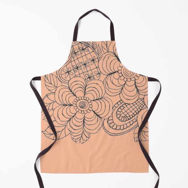 Item preview, Spiral Garden: Abstract Flowers and Delicate Peach Fuzz Patterns designed and sold by SabiCraft.