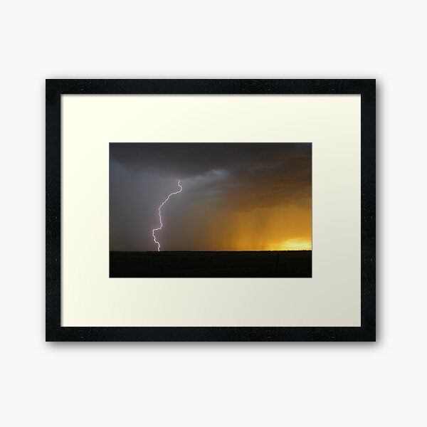 Sunset Bolt Framed Art Print