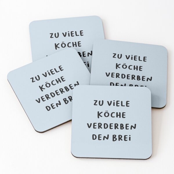 Item preview, "Zu viele Köche verderben den Brei." (Too many cooks spoil the broth.) | German Phrases | Minimalist Design designed and sold by RM-Journey.