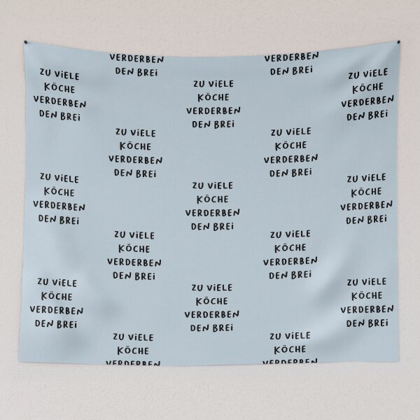 Item preview, "Zu viele Köche verderben den Brei." (Too many cooks spoil the broth.) | German Phrases | Minimalist Design designed and sold by RM-Journey.