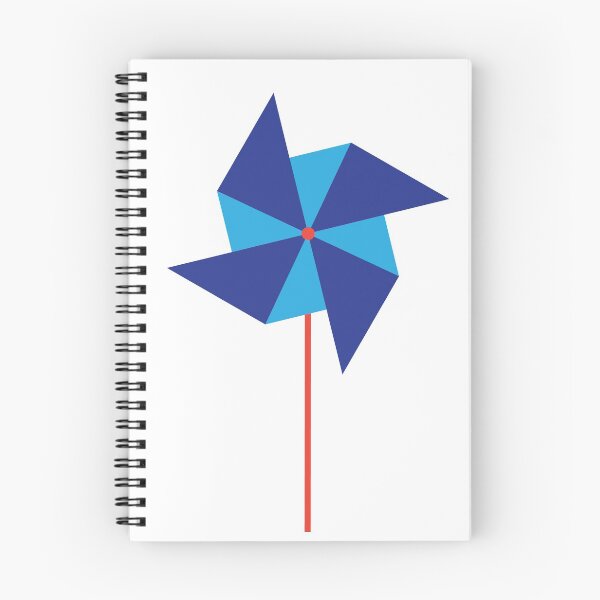 Aperçu de l'œuvre Pinwheel bleu et orange créée et vendue par maddiebusick.