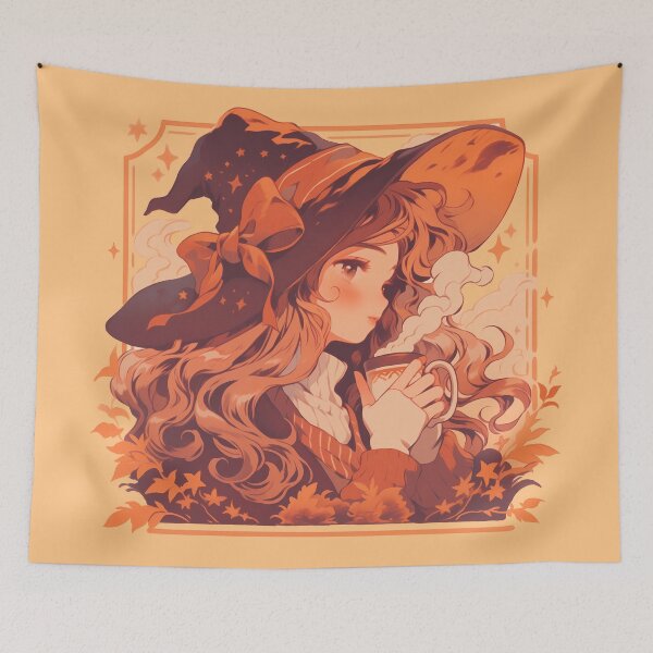 Item preview, Witch drinking tea designed and sold by WoollenLlama.