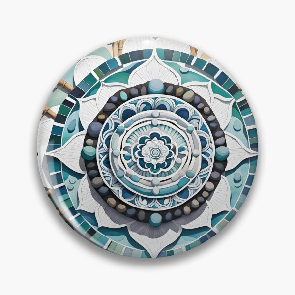 Item preview, Blue Zen Mandala and Layered Stone designed and sold by MandalasShops.