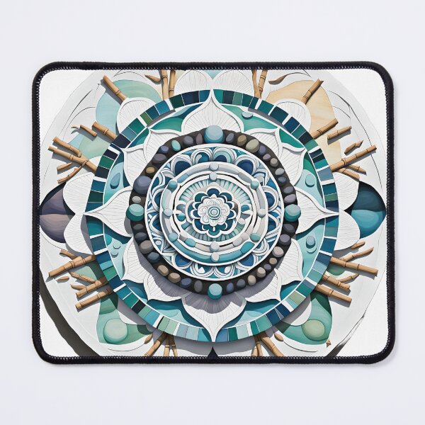 Item preview, Blue Zen Mandala and Layered Stone designed and sold by MandalasShops.