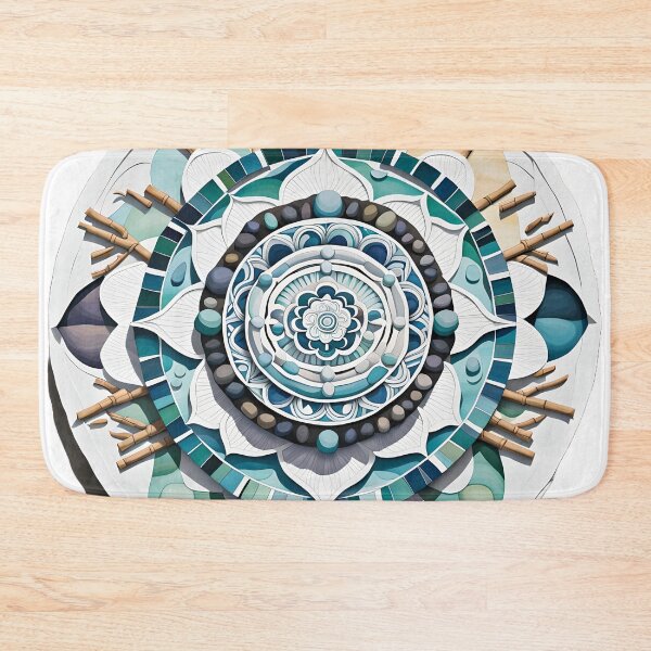 Item preview, Blue Zen Mandala and Layered Stone designed and sold by MandalasShops.
