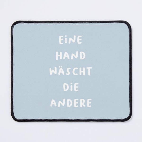 Item preview, "Eine Hand wäscht die andere." (One hand washes the other.) | German Phrases | Minimalist Design designed and sold by RM-Journey.