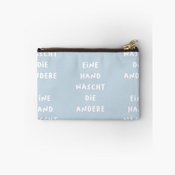 Item preview, "Eine Hand wäscht die andere." (One hand washes the other.) | German Phrases | Minimalist Design designed and sold by RM-Journey.