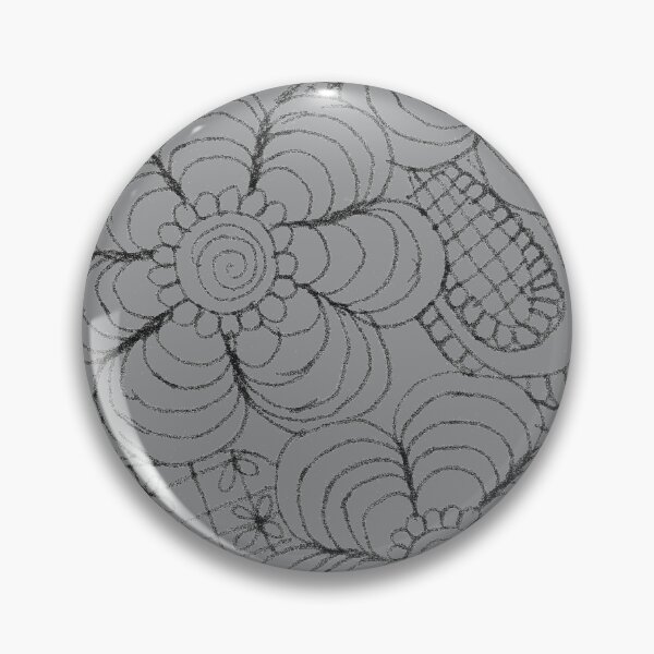 Item preview, Spiral Garden: Abstract Flowers and Delicate Patterns Ultimate Gray designed and sold by SabiCraft.