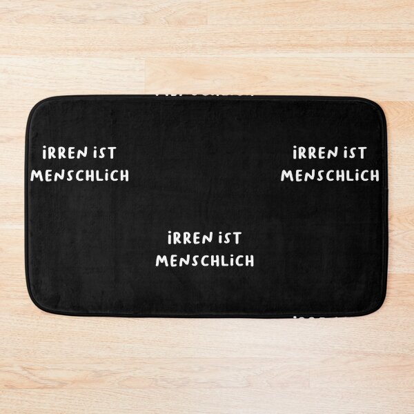 Item preview, "Irren ist menschlich." (To err is human.) | German Phrases | Minimalist Design designed and sold by RM-Journey.
