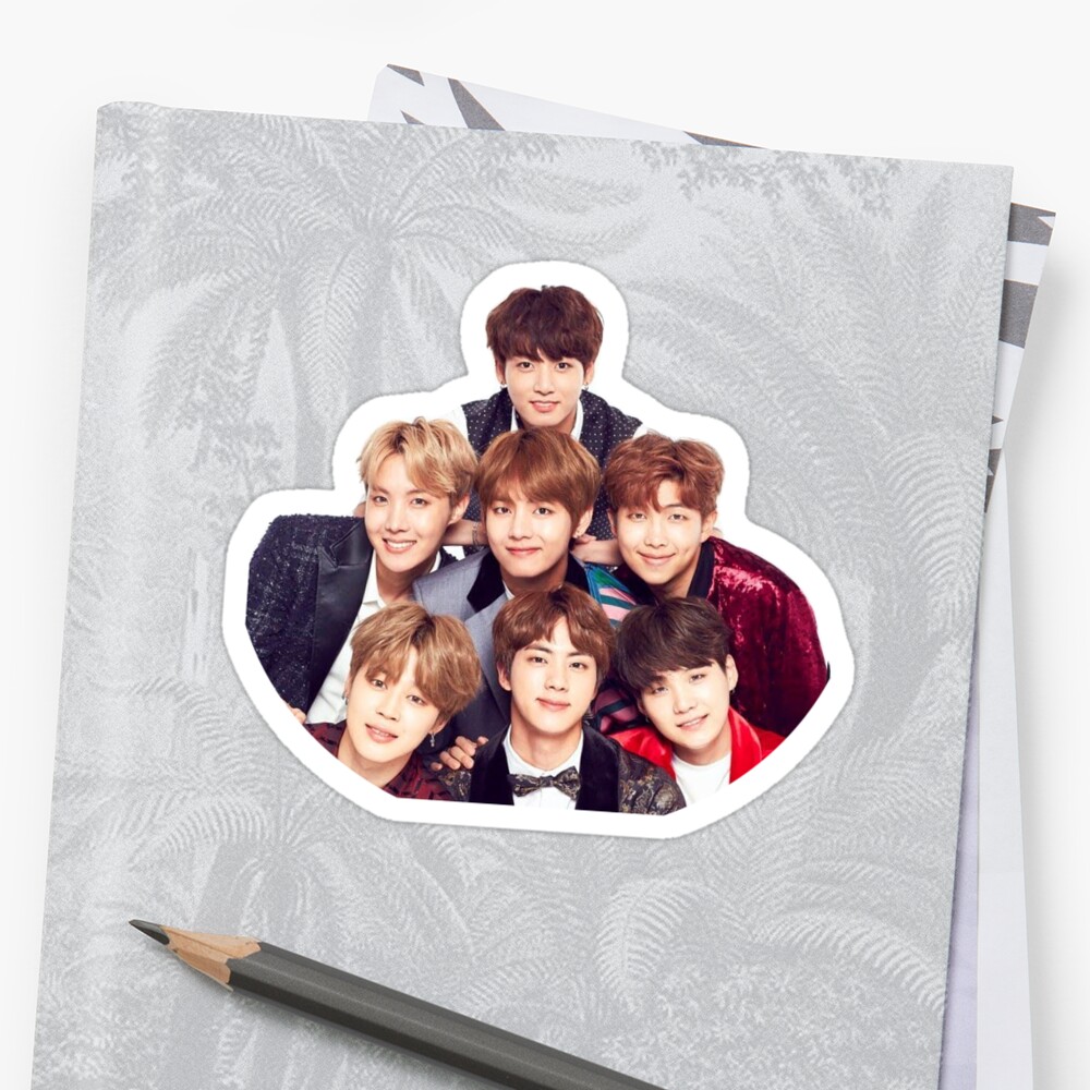 "BTS OT7" Sticker by itsnina | Redbubble