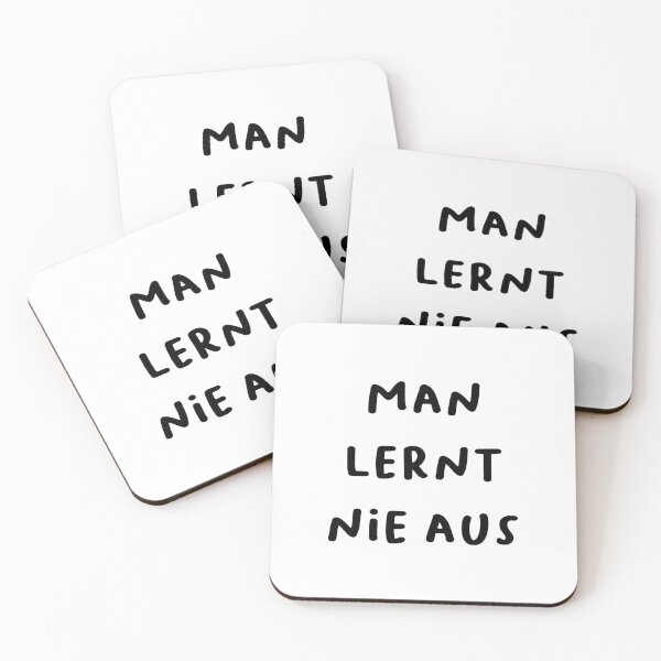 Item preview, "Man lernt nie aus." (You never stop learning.) | German Phrases | Minimalist Design designed and sold by RM-Journey.