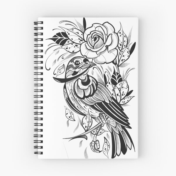 Artikelvorschau, Vogel mit Rose im Jugendstil  entworfen und verkauft von 7Delamancha.