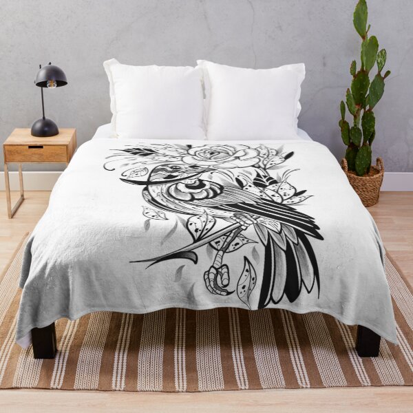 Item preview, Bird with rose art nouveau style designed and sold by 7Delamancha.
