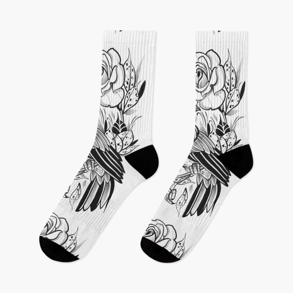 Item preview, Bird with rose art nouveau style designed and sold by 7Delamancha.