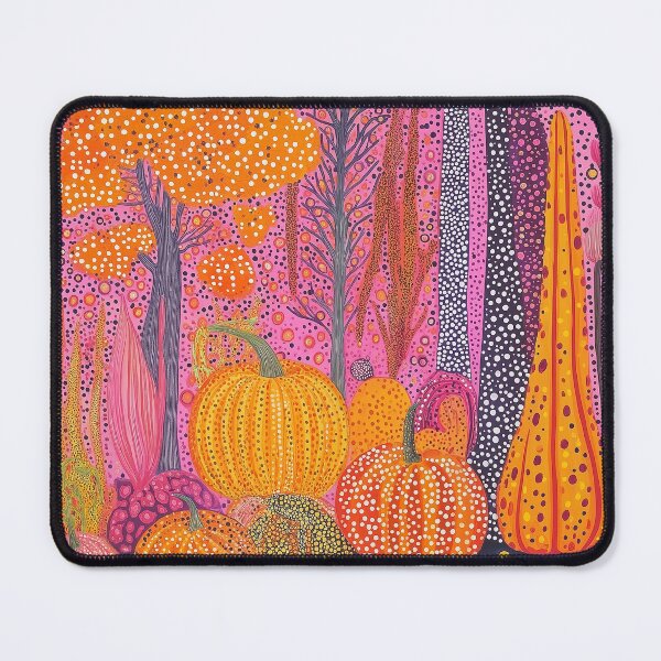 Item preview, Abstract Pumpkin Patch, Neon Pink and Orange designed and sold by Neika Shimm Designs.