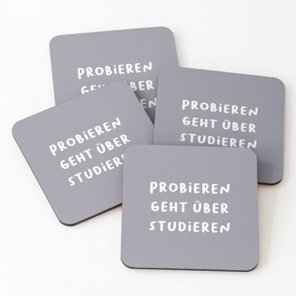 Item preview, "Probieren geht über studieren." (Trying is better than studying.) | German Phrases | Minimalist Design designed and sold by RM-Journey.