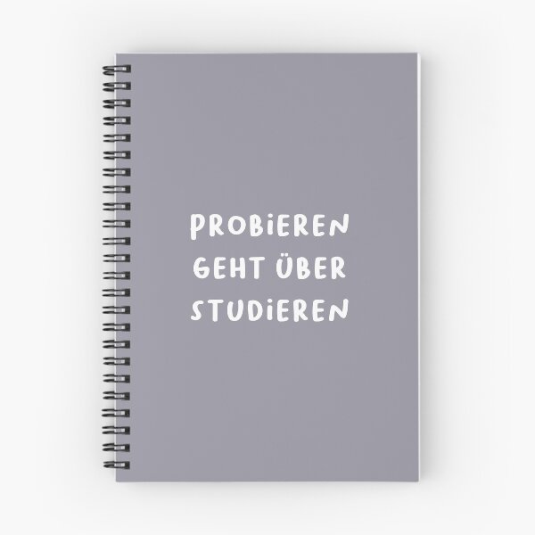 Item preview, "Probieren geht über studieren." (Trying is better than studying.) | German Phrases | Minimalist Design designed and sold by RM-Journey.