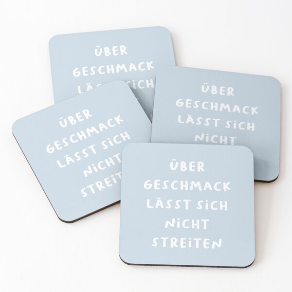 Item preview, "Über Geschmack lässt sich nicht streiten." (There's no arguing about taste.) | German Phrases | Minimalist Design designed and sold by RM-Journey.