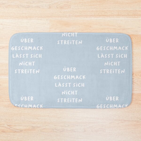 Item preview, "Über Geschmack lässt sich nicht streiten." (There's no arguing about taste.) | German Phrases | Minimalist Design designed and sold by RM-Journey.