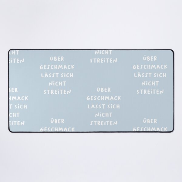 Item preview, "Über Geschmack lässt sich nicht streiten." (There's no arguing about taste.) | German Phrases | Minimalist Design designed and sold by RM-Journey.