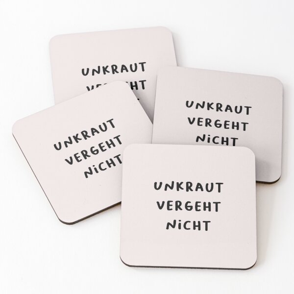 Item preview, "Unkraut vergeht nicht." (Weeds never die.) | German Phrases | Minimalist Design designed and sold by RM-Journey.