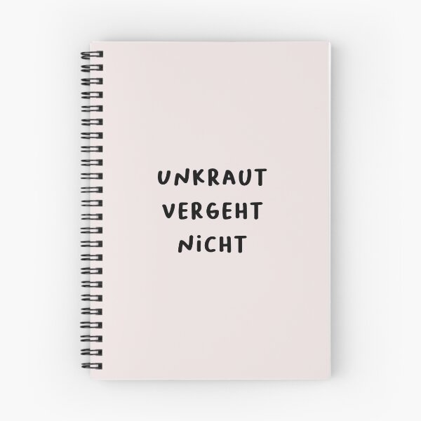 Item preview, "Unkraut vergeht nicht." (Weeds never die.) | German Phrases | Minimalist Design designed and sold by RM-Journey.