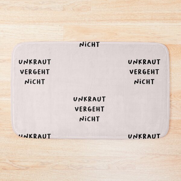 Item preview, "Unkraut vergeht nicht." (Weeds never die.) | German Phrases | Minimalist Design designed and sold by RM-Journey.