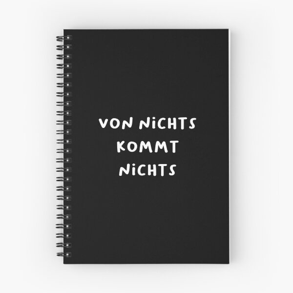 Item preview, "Von nichts kommt nichts." (From nothing, nothing comes.) | German Phrases | Minimalist Design designed and sold by RM-Journey.