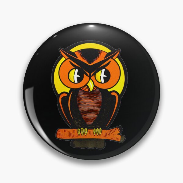 Item preview, Kitsch Halloween Owl designed and sold by yellowcat2019.