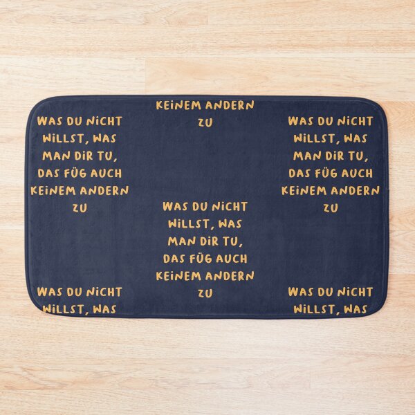 Item preview, "Was du nicht willst, was man dir tu, das füg auch keinem andern zu." (What you don't want done to yourself, don't do to others.) | German Phrases | Minimalist Design designed and sold by RM-Journey.