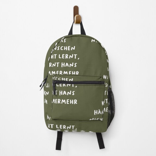 Item preview, "Was Hänschen nicht lernt, lernt Hans nimmermehr." (What little Hans doesn't learn, big Hans never will.) | German Phrases | Minimalist Design designed and sold by RM-Journey.