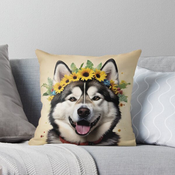 Item preview, Floral Crown Husky: Summer Vibes and Adventure designed and sold by QuickPick Store.