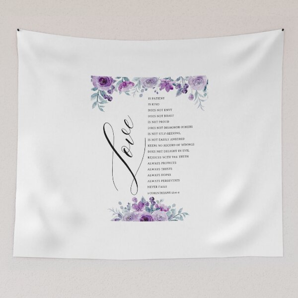 Item preview, 1st Corinthians 13:4-8 Love is Patient, Kind, Does Not Envy, Bible Verse designed and sold by distant55.