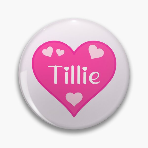 Item preview, Tillie Name Pink Heart  designed and sold by Jeallan Designs.