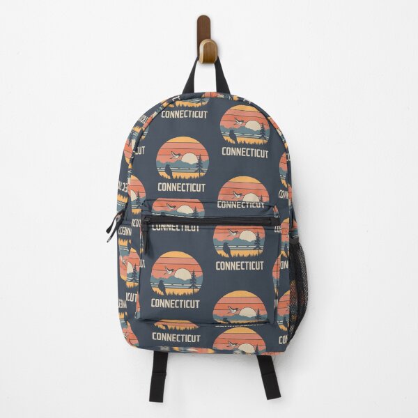 Item preview, Connecticut - Vintage Sunset - Travel Badge designed and sold by Amazing States of America.