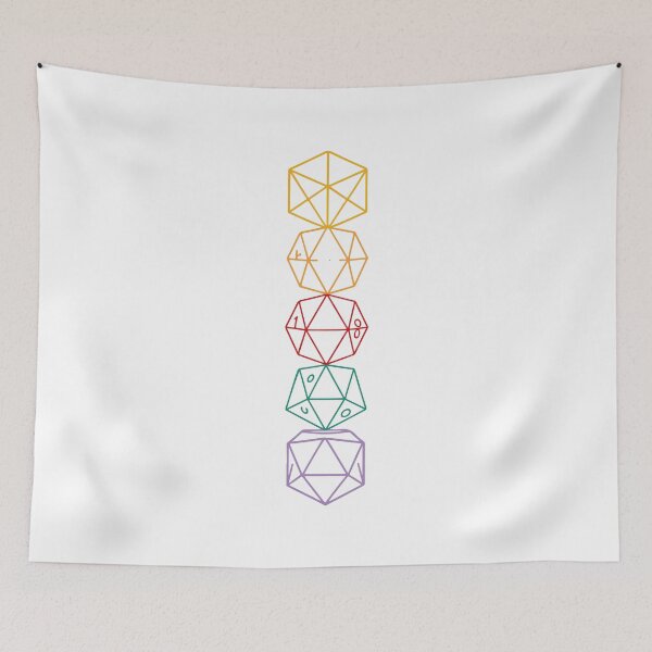Item preview, Pastel DND Dice Vertical Stack designed and sold by NiftyWrx.
