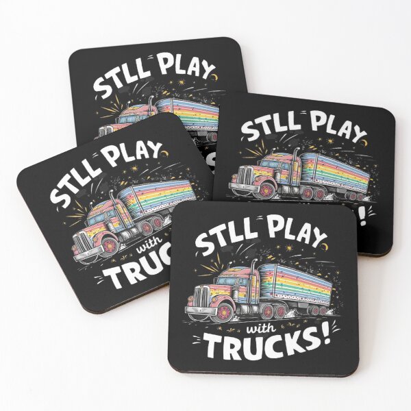 Artikelvorschau, Retro Rainbow Truck - Vintage Sattelzugkunst für Truck-Liebhaber entworfen und verkauft von love3617.